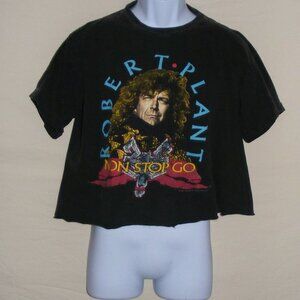 ROBERT PLANT Concert tshirt, L/XL, Cropped, 1988